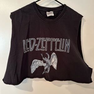 Led Zeppelin Cropped Muscle Tank